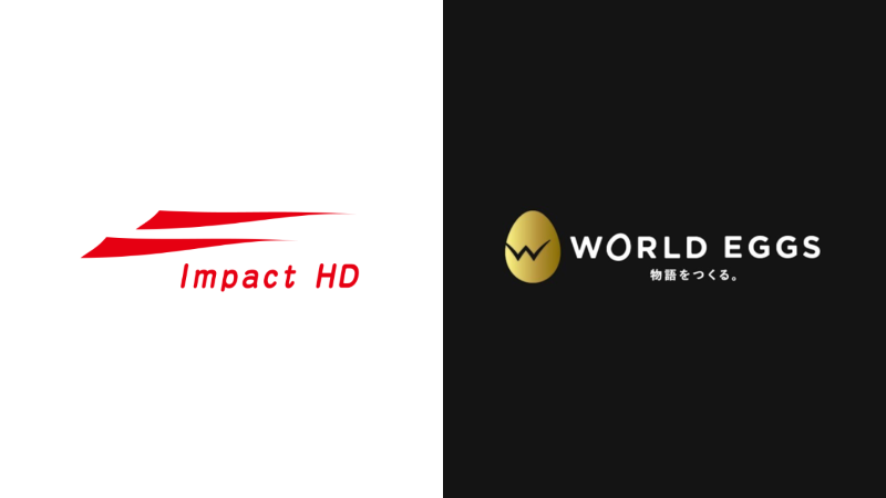 インパクトホールディングス、ワールドエッグス　ロゴ